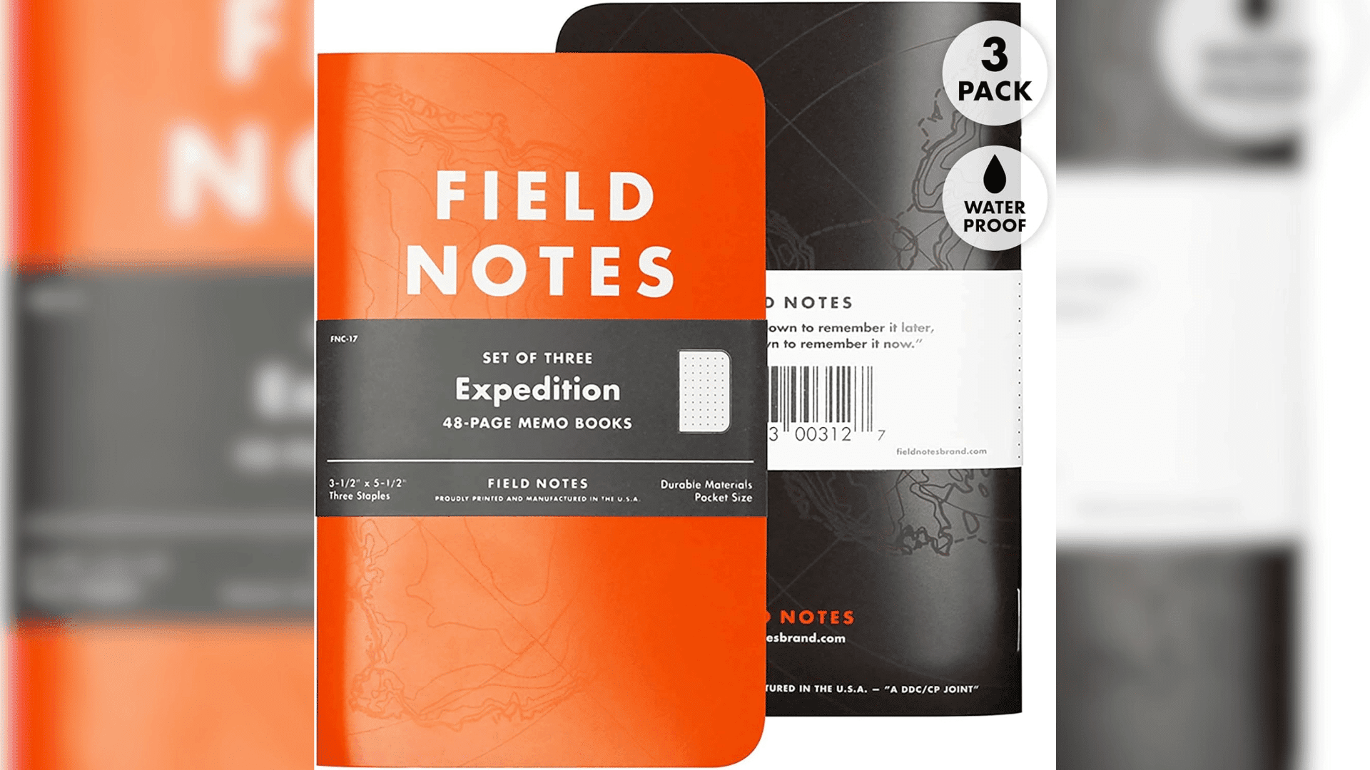 Field Notes Expedition Edition 3-Pack Waterproof Notebook