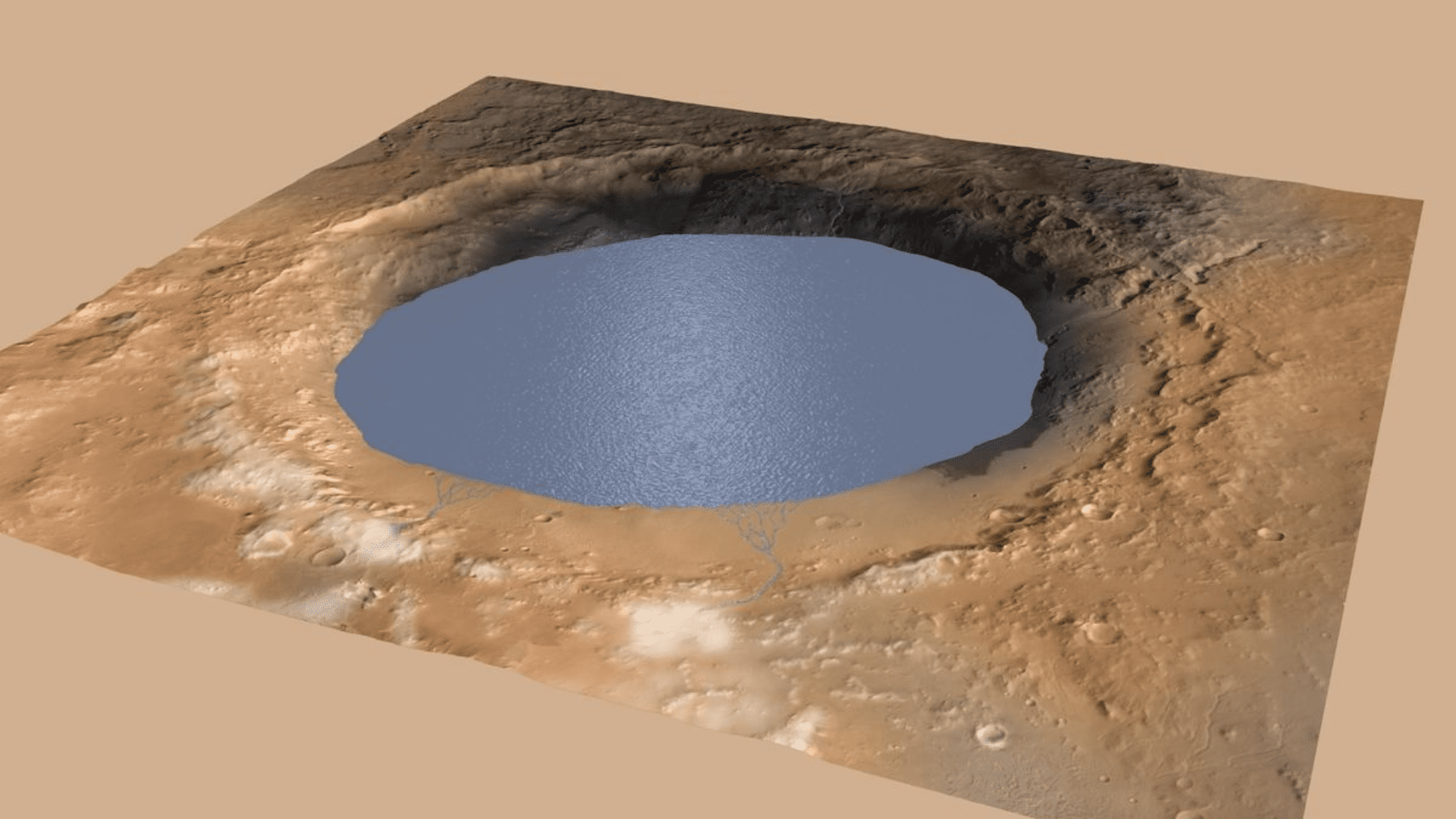 Gale Crater on Mars 