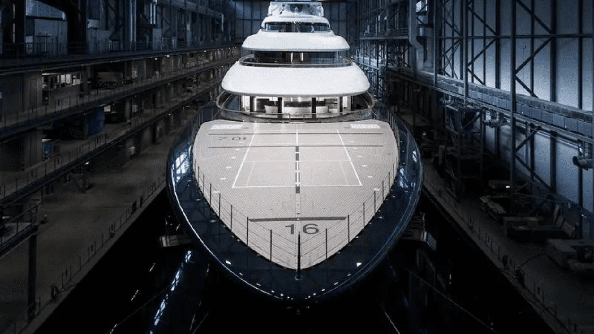 The superyacht’s liquid hydrogen must remain in cryogenic tanks cooled to -423.4 degrees Fahrenheit. Credit: Feadship