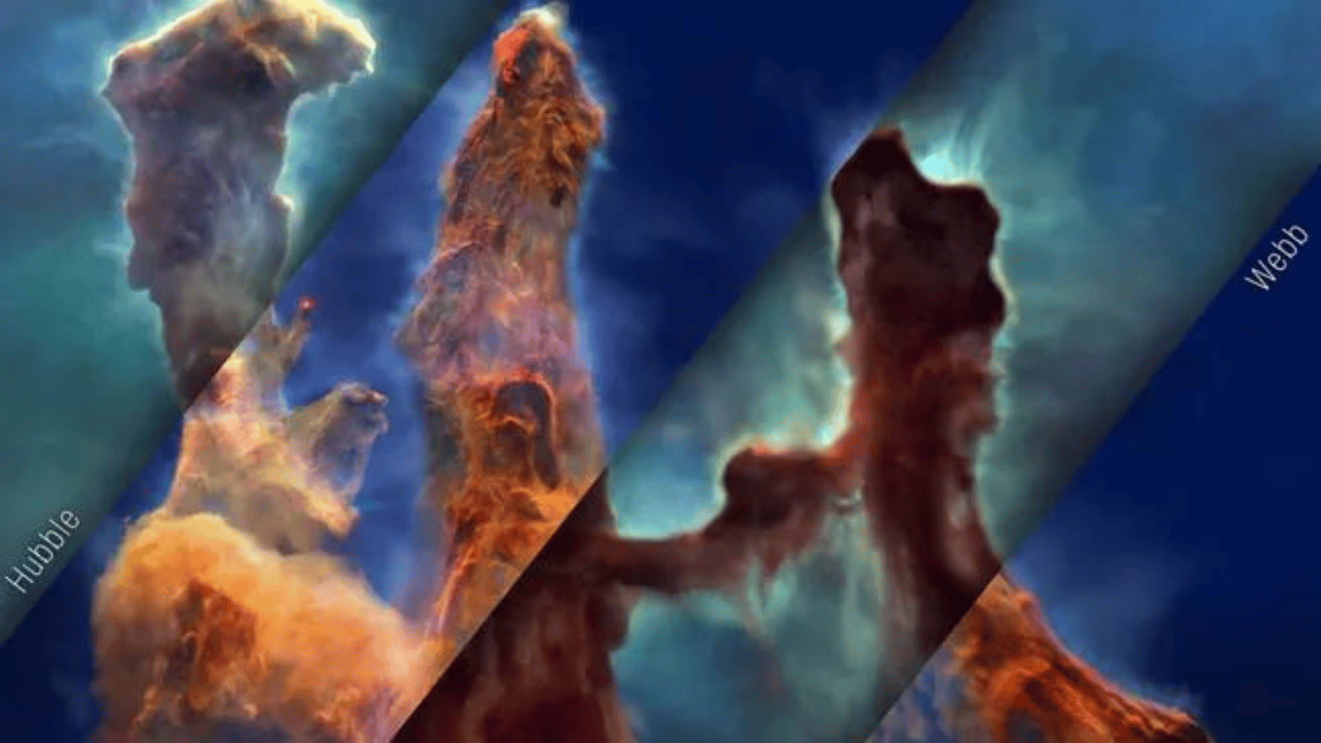 El telescopio James Webb crea una visualización en 3D de los 'Pilares de la Creación'