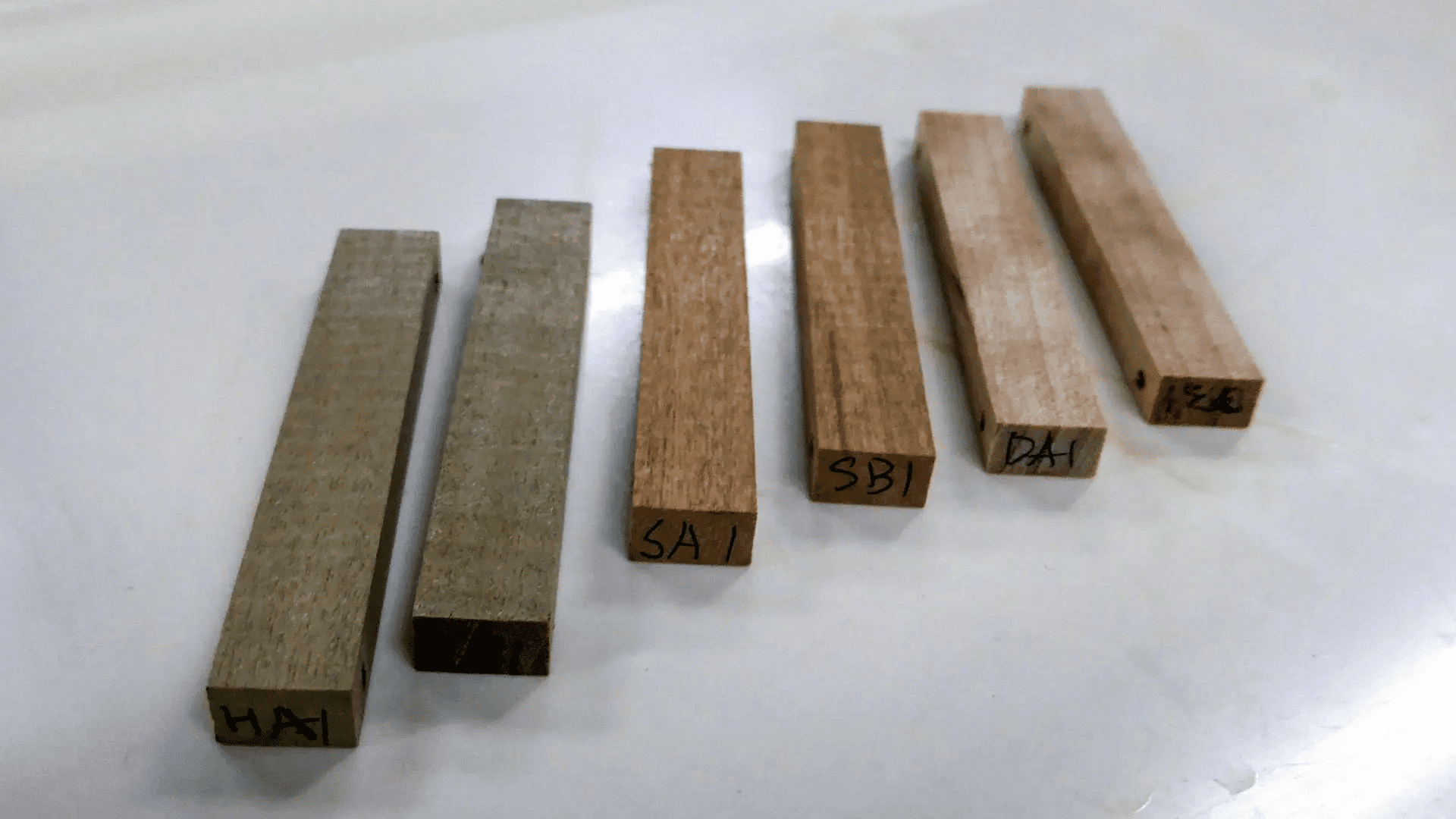 NASA and JAXA tested magnolia, cherry, and birch wood samples ahead of building LignoSat. Credit: NASA : JSC