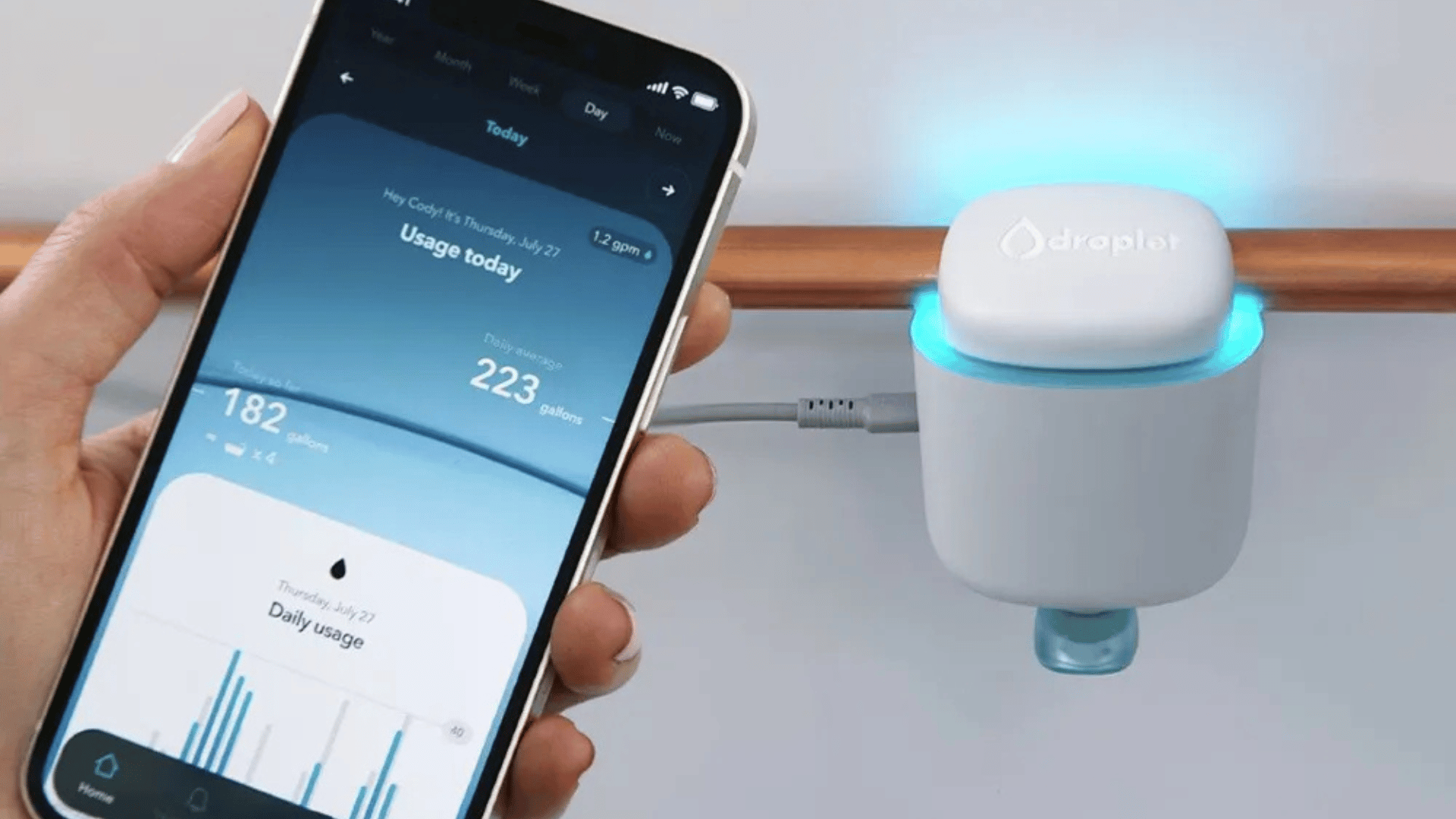 CES 2025: Hydrific's Droplet is a Smart Home Water Sensor Designed for Water Conservation; Photo: CES:Hydrific