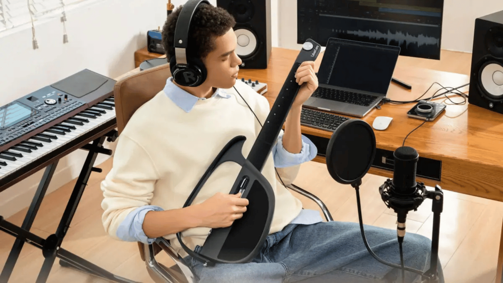 CES 2025: LiberLive C1 is the World's First Stringless Smart Guitar; Photo: LiberLive