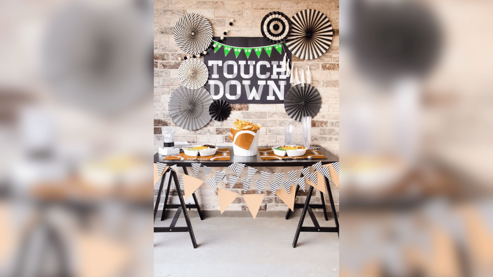 Decorations for sustainable Super Bowl party; Photo: Love the Day