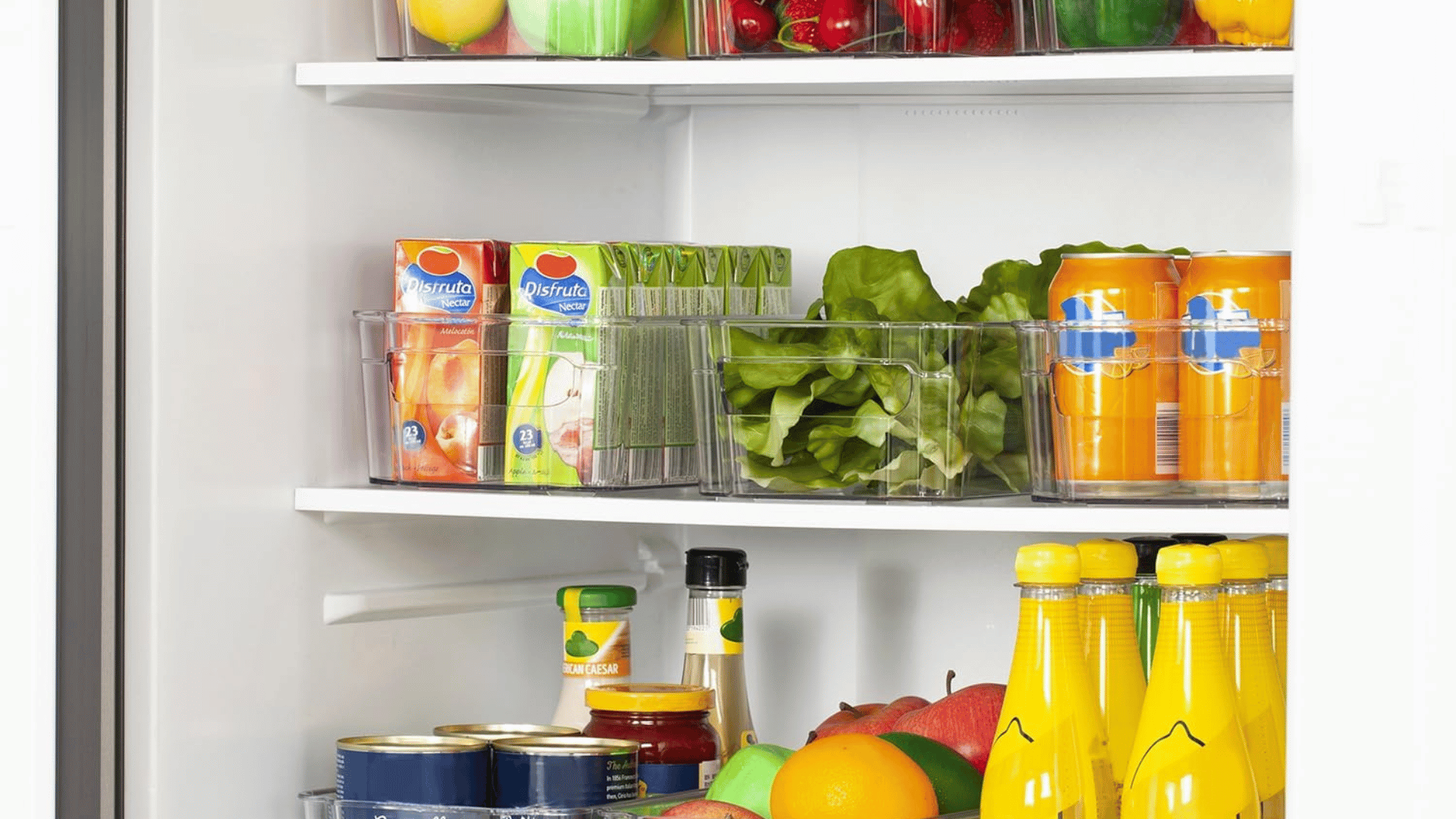 Fridge organizers; Photo: Amazon